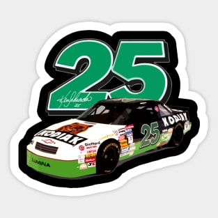 Ken Schrader #25 Signature Sticker